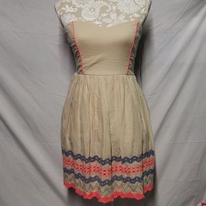 Trixxi medium strapless sundress w/ adorable back